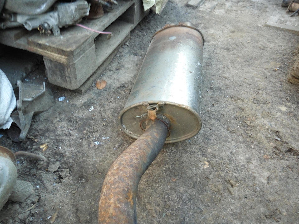 Концевой глушитель. — Honda Legend (KA1-KA6), 2,7 л, 1989 года ...