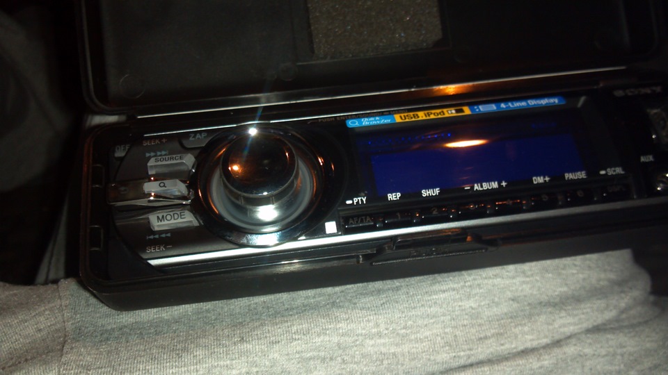 Голова Sony CDX-GT747UI — Lada Калина хэтчбек, 1,4 л, 2008 года ...