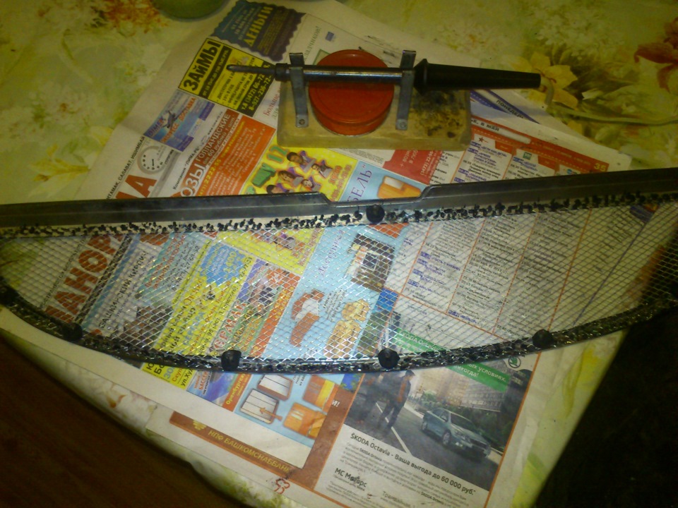 Сетка вместо решетки) — Hyundai Accent (2G), 1,5 л, 2005 года | тюнинг ...