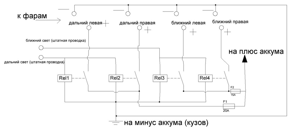 Пульс пара на реле схема