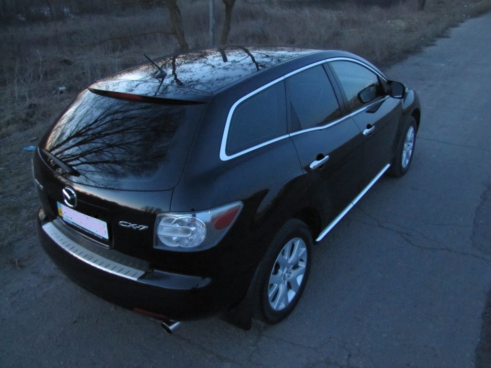 накладки на пороги хромированные на mazda cx-7 накладки на пороги хромированные на mazda cx-7