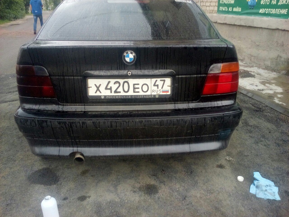 Как я отмыл тонировочный лак с фонарей) — BMW 3 series Compact (E36/5 ...