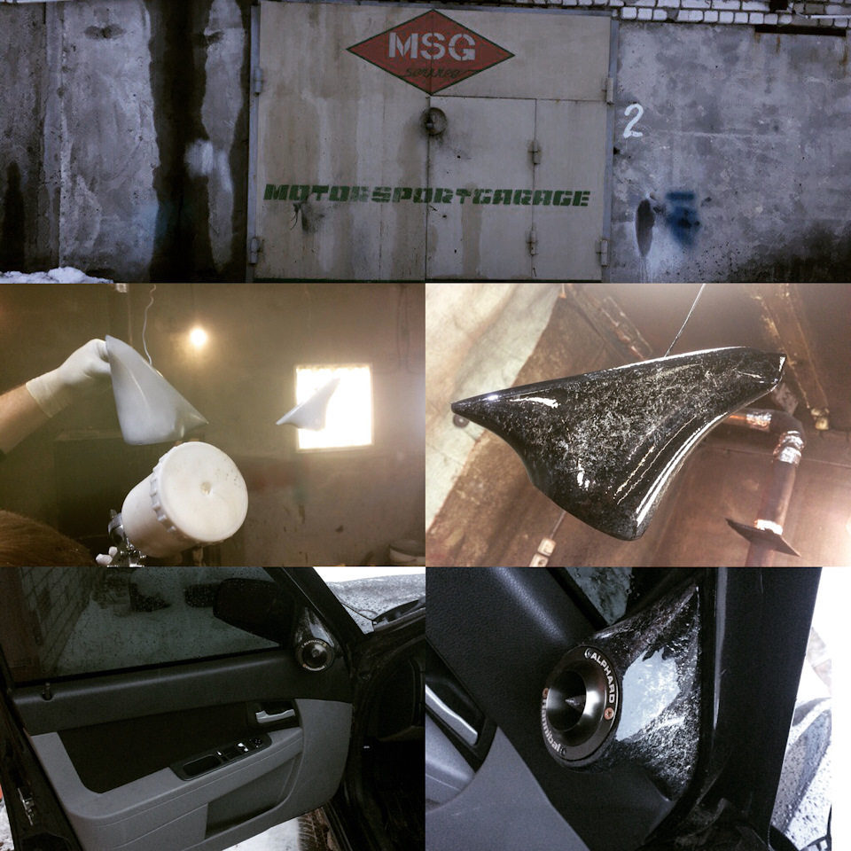 Изготавливаем Подиумы под рупора в уголки зеркал Приора ч. 2 — Lada ...