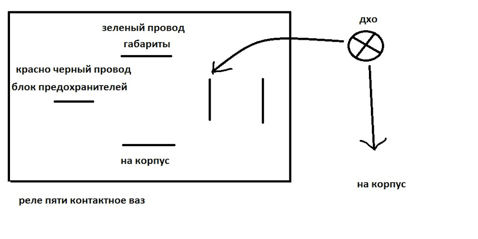 Подключить ходовые огни тойота витц