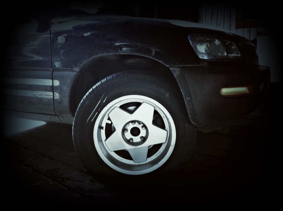 Украли колеса(((( — Toyota RAV4 (I), 2 л, 1995 года | колёсные диски ...