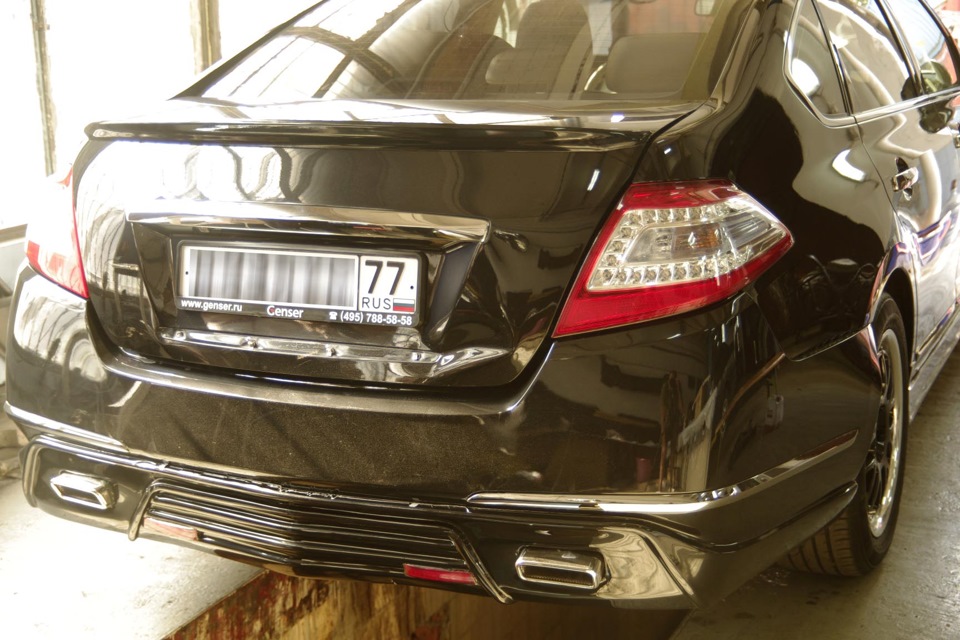 Ремонт бампера и багажника, установка решётки Теана в 7Мастерская ...
