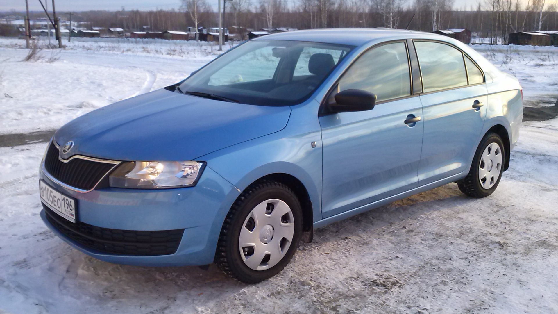 Skoda Rapid (1G) 1.6 бензиновый 2014 | Denim Blue 1,6 MPI АКПП на DRIVE2