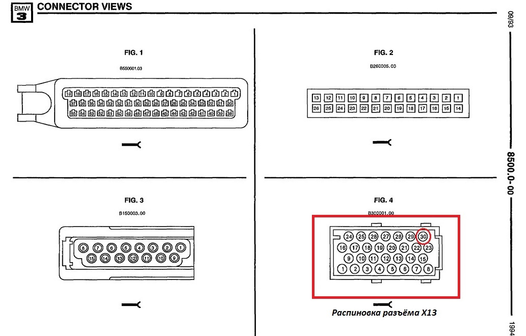 Распиновка е36 Три веселых буквы…или подключение EWS II - BMW 3 series (E36), 2 л, 1996 года эл