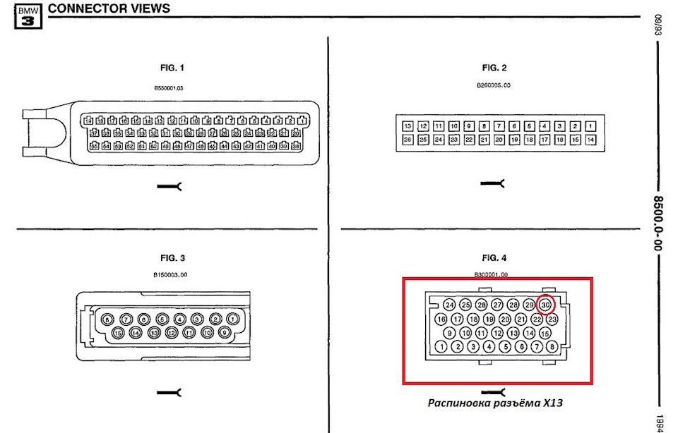 Сколько пинов в диагностическом разъеме bmw e34 94 года выпуска 525 серии