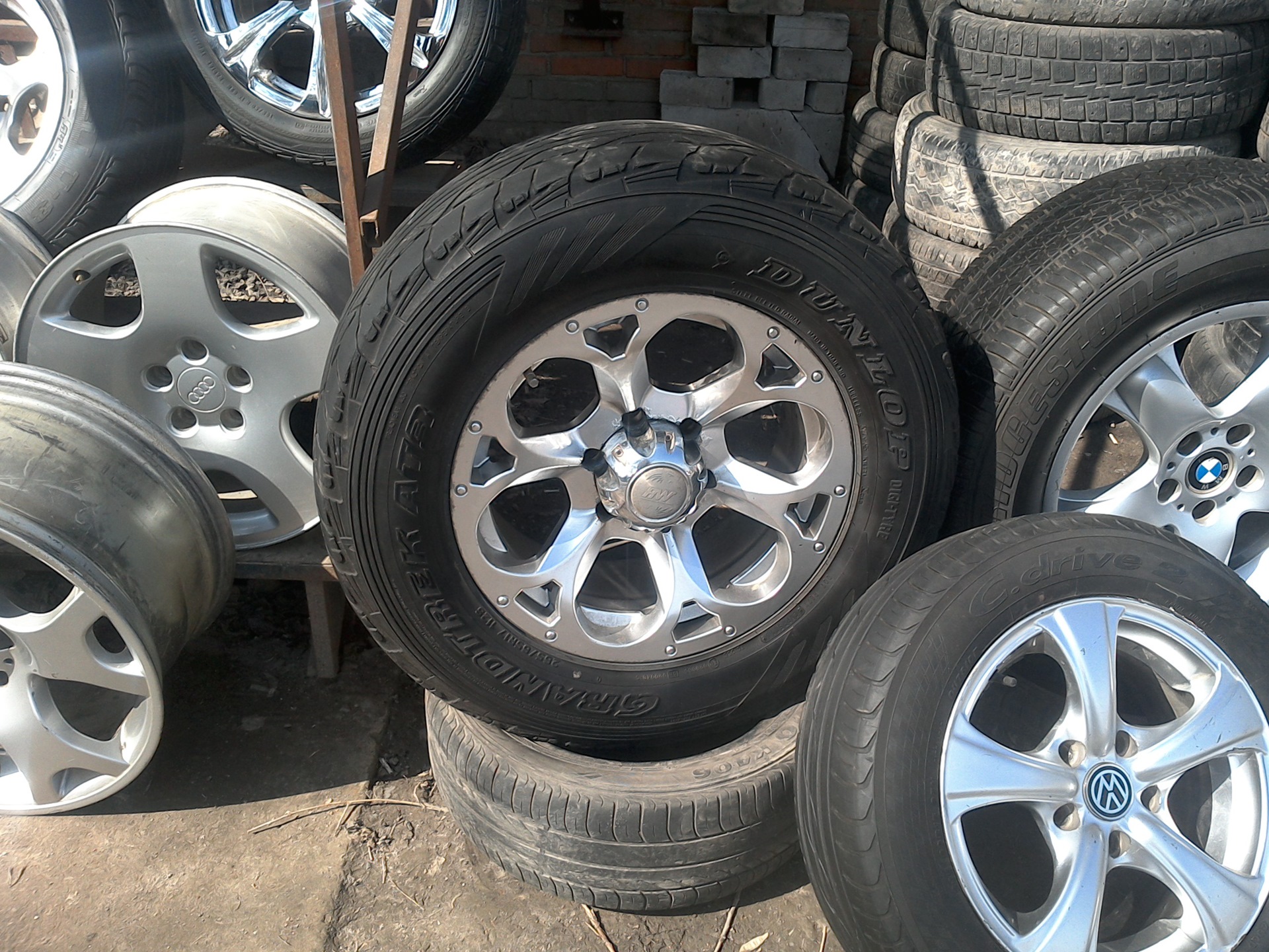 Диски с резиной на Паджеро R17и R20 — Mitsubishi Pajero (2G), 3,5 л ...