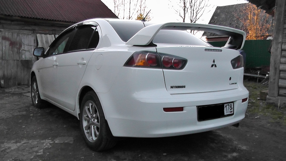 Номерок оригинальных резинок на дворники. — Mitsubishi Lancer X, 1,8 л ...