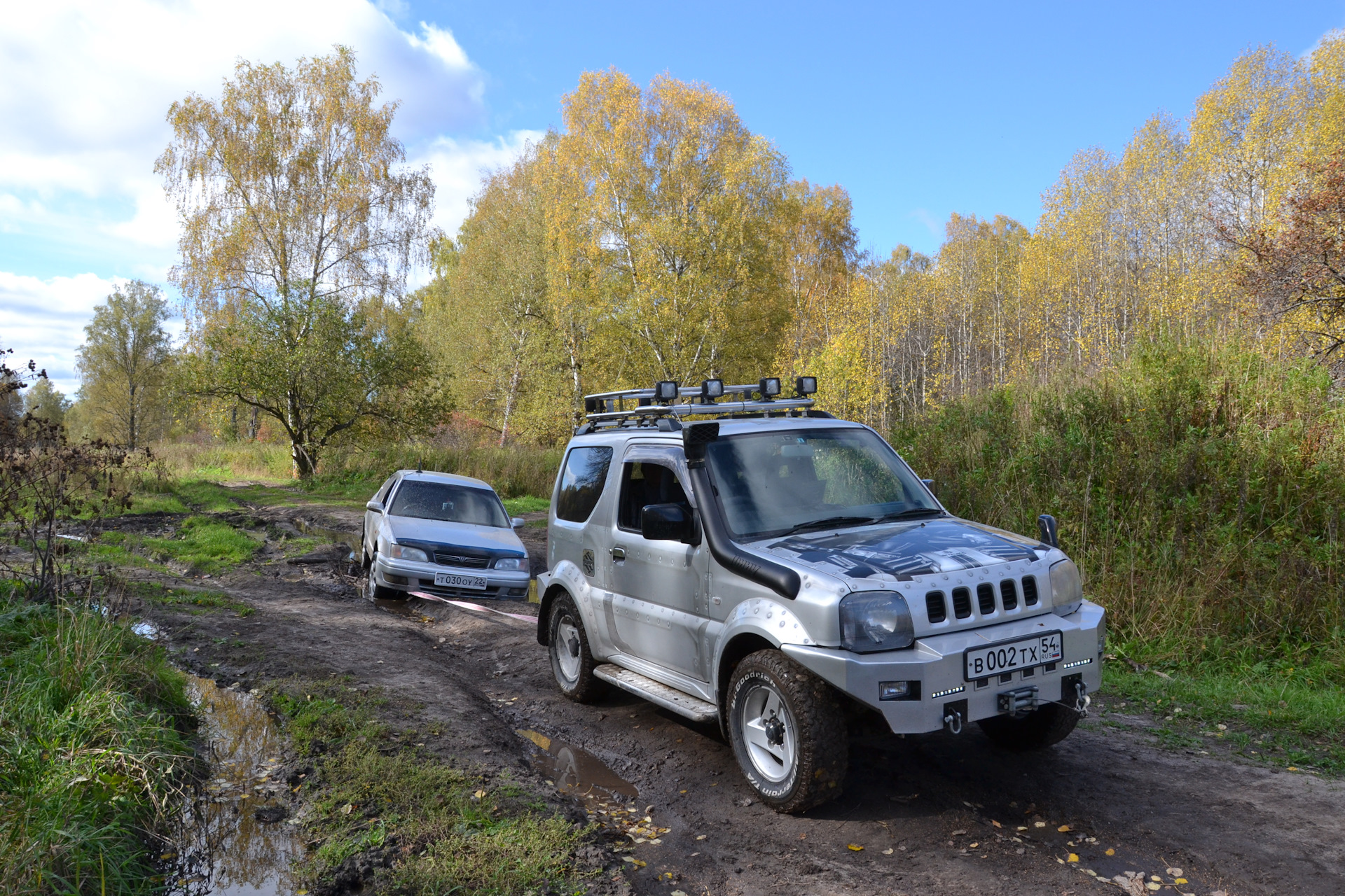 По золотому кольцу Салаирской осени — часть 1 — Suzuki Jimny, 1,3 л, 2004  года | покатушки | DRIVE2