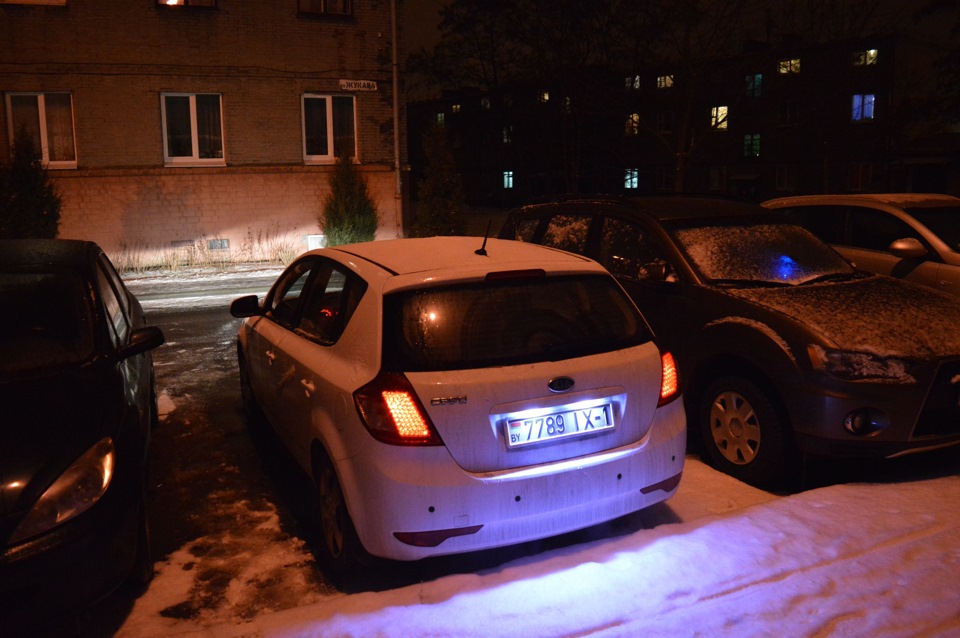 замена ламп габаритов, подсветки салона, багажника, и подсветки номера ...