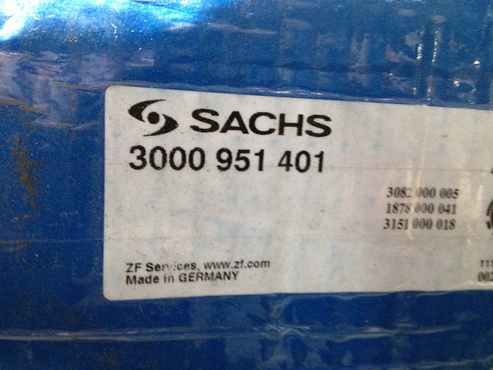 3000951401 Сцепление, комплект SACHS | Запчасти на DRIVE2