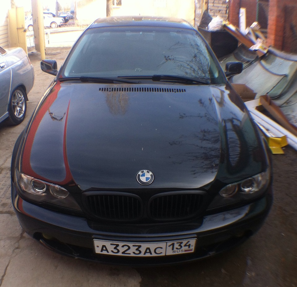Фиолетовая пленка (хамелеон) на лобовое — BMW 3 series Coupe (E46), 2,2 ...