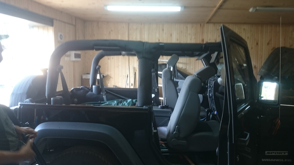 Мягкая крыша. — Jeep Wrangler (JK), 3,8 л, 2007 года | аксессуары | DRIVE2