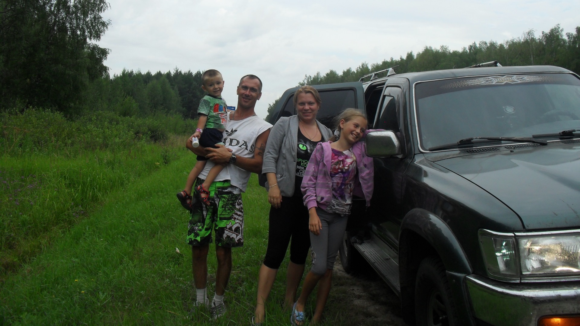 Toyota 4Runner (II) 3.0 бензиновый 1992 | серо-зеленый металлик на DRIVE2