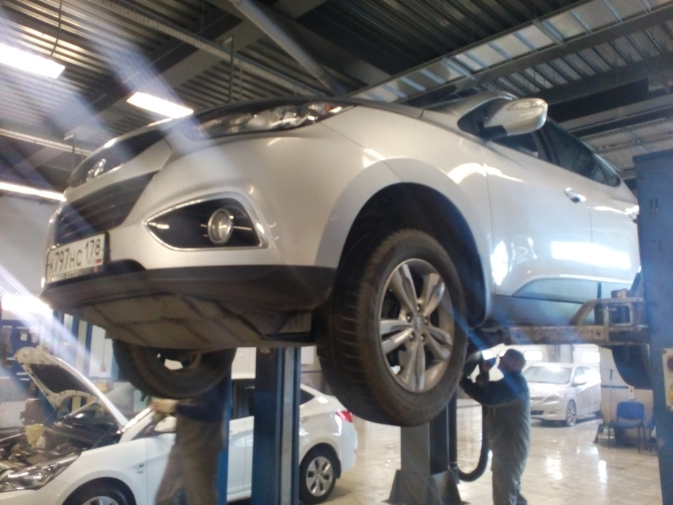 Диагностика подвески — Hyundai ix35, 2 л., 2011 года | визит на сервис ...