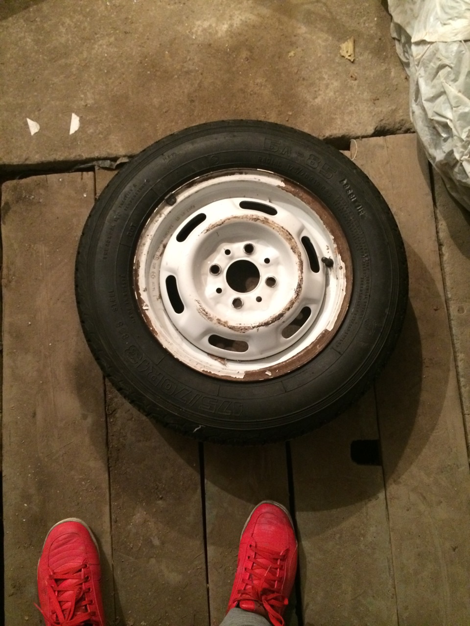 Покраска железных дисков самостоятельно. — Lada 2114, 1,5 л, 2004 года ...