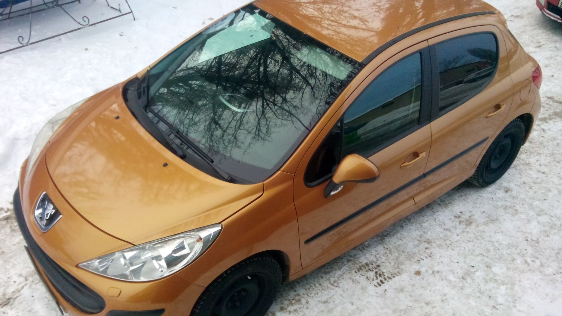Peugeot 207 1.6 бензиновый 2008 | оранж. металлик на DRIVE2
