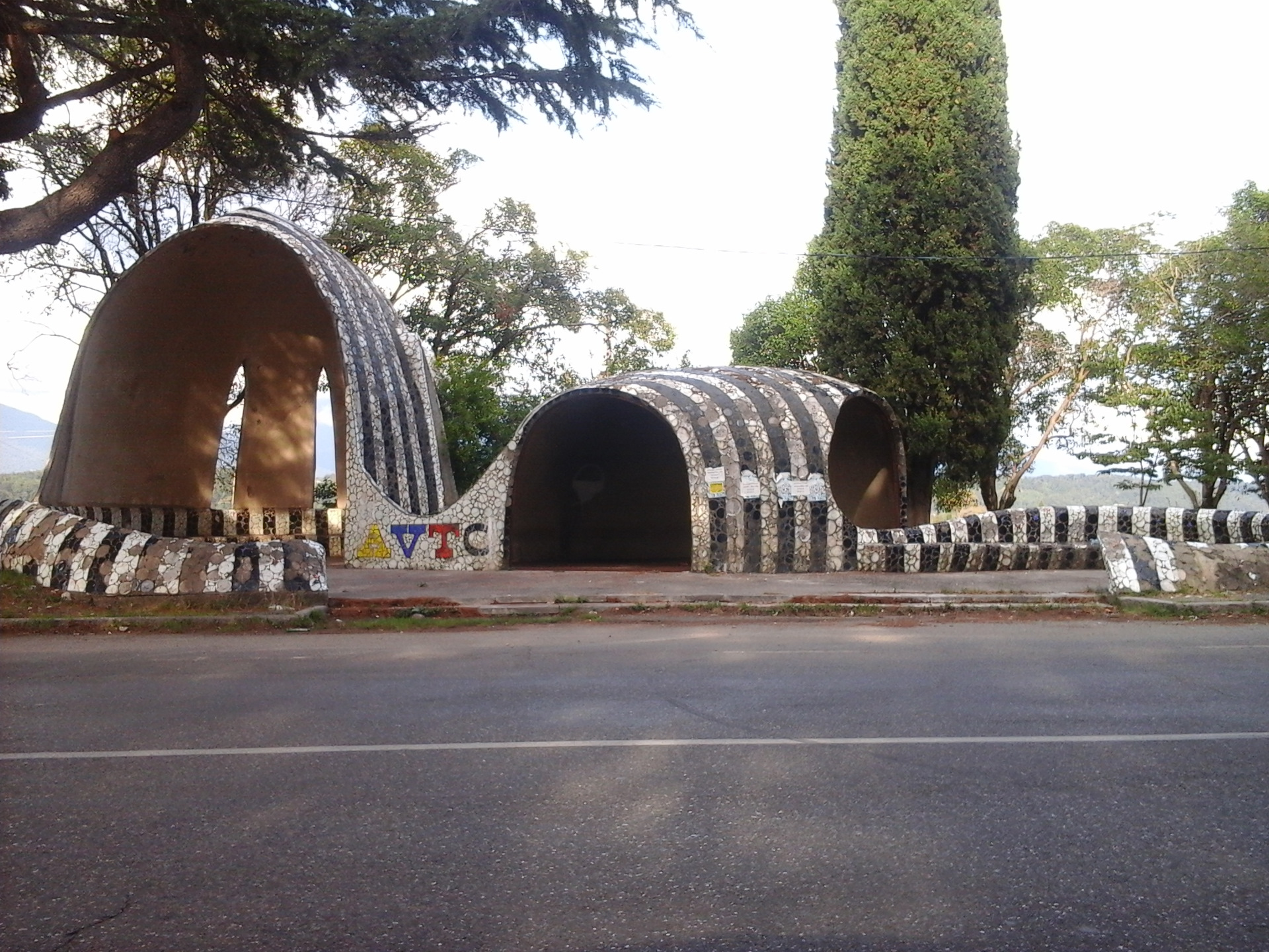 Остановка в абхазии по проекту церетели