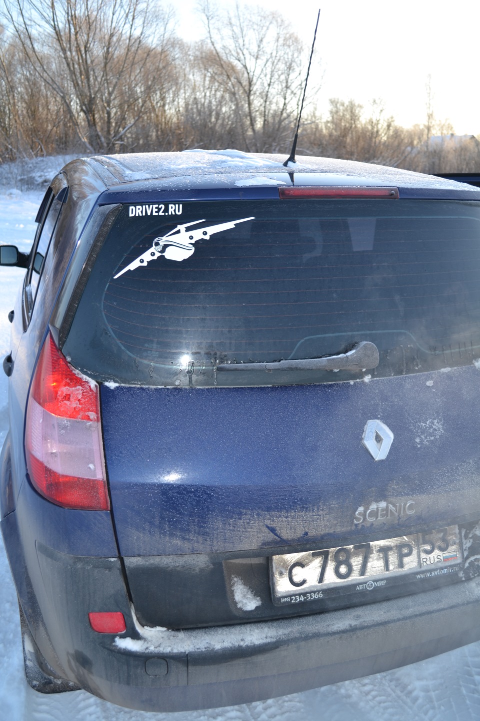 Немного зимы — Renault Scenic II, 1,6 л, 2004 года | фотография | DRIVE2