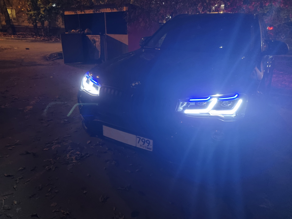Фары а-ля G серия — как светят — BMW X3 (F25), 3 л, 2016 года | тюнинг ...