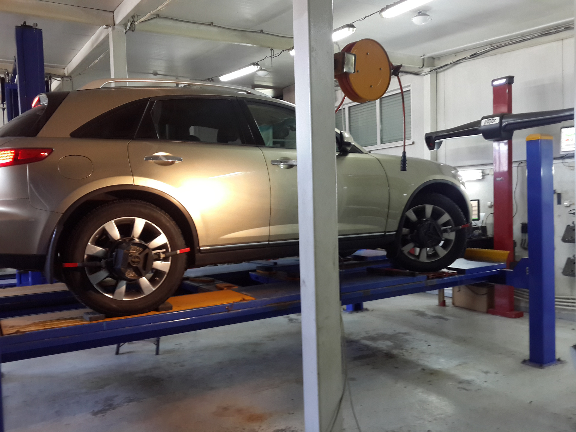 Ремонт передней подвески, регулировка развал-схождения. — Infiniti FX ...