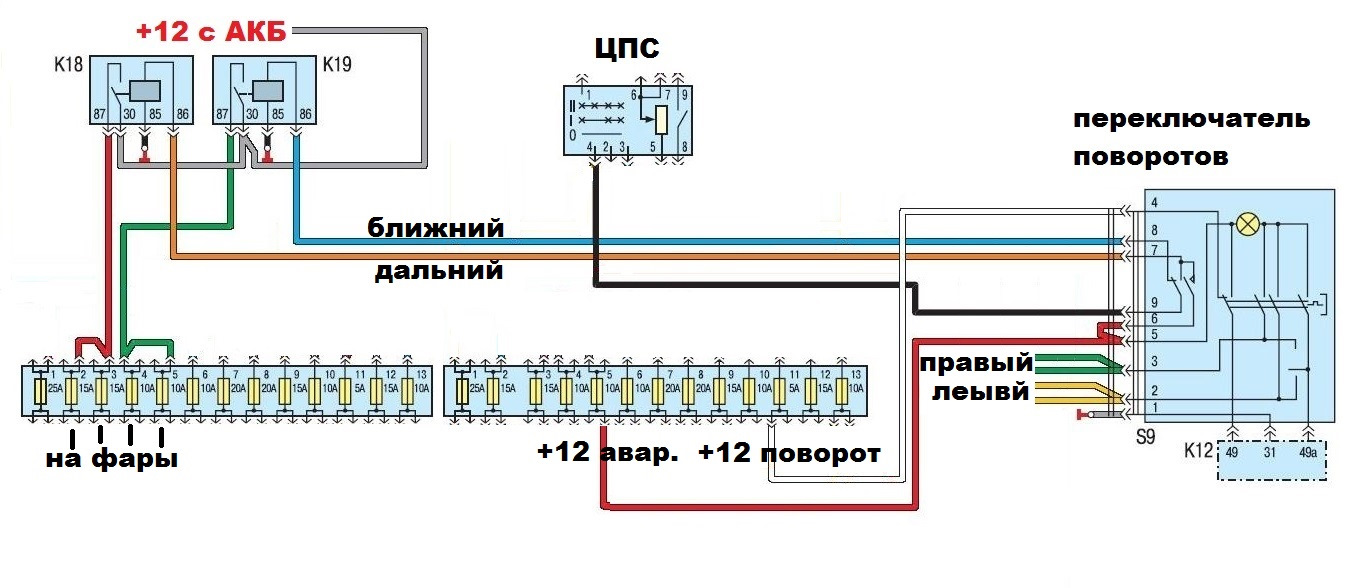 Эл схема волга 4062