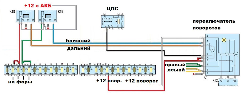 Волга не работает ближний свет