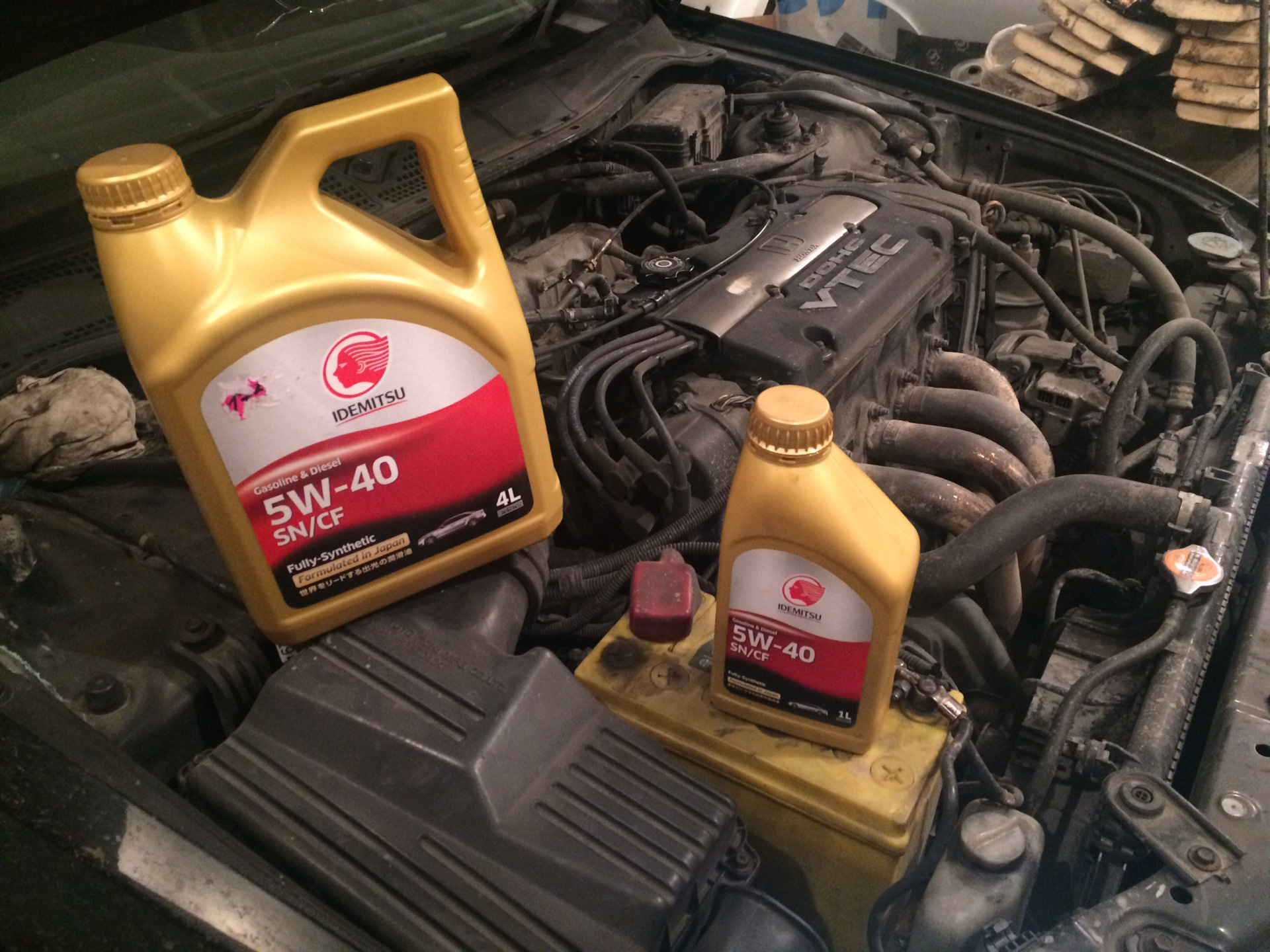 Первые впечатления от Идемитсу 5w40 — Honda Accord (6G), 2,3 л, 1999 ...