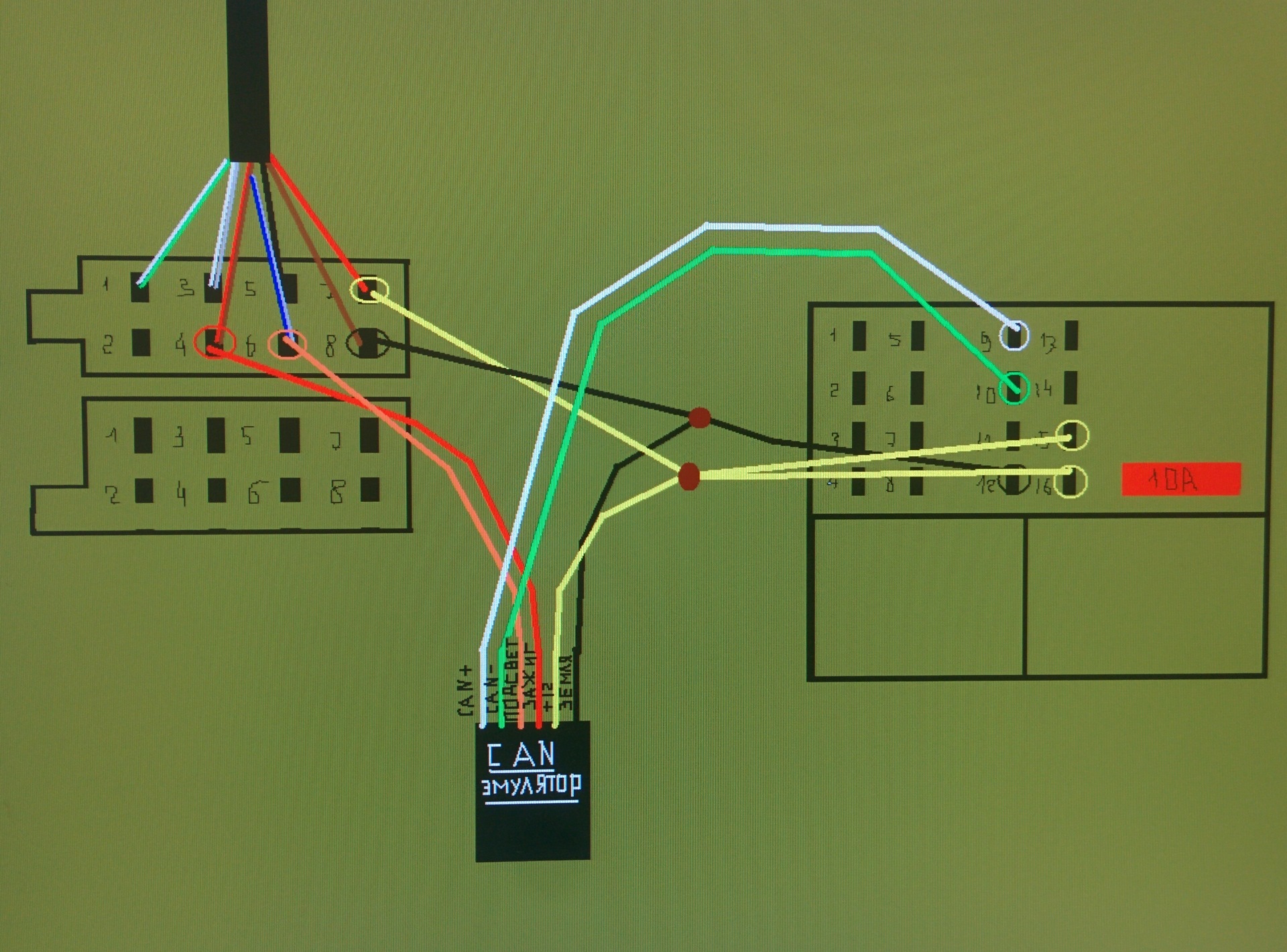 Эмулятор can шины для магнитолы своими руками