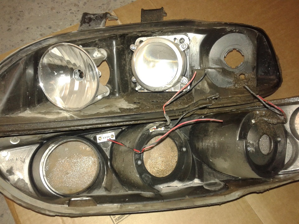 Переборка фар — Honda Civic Hatchback (5G), 1,5 л, 1991 года | своими ...