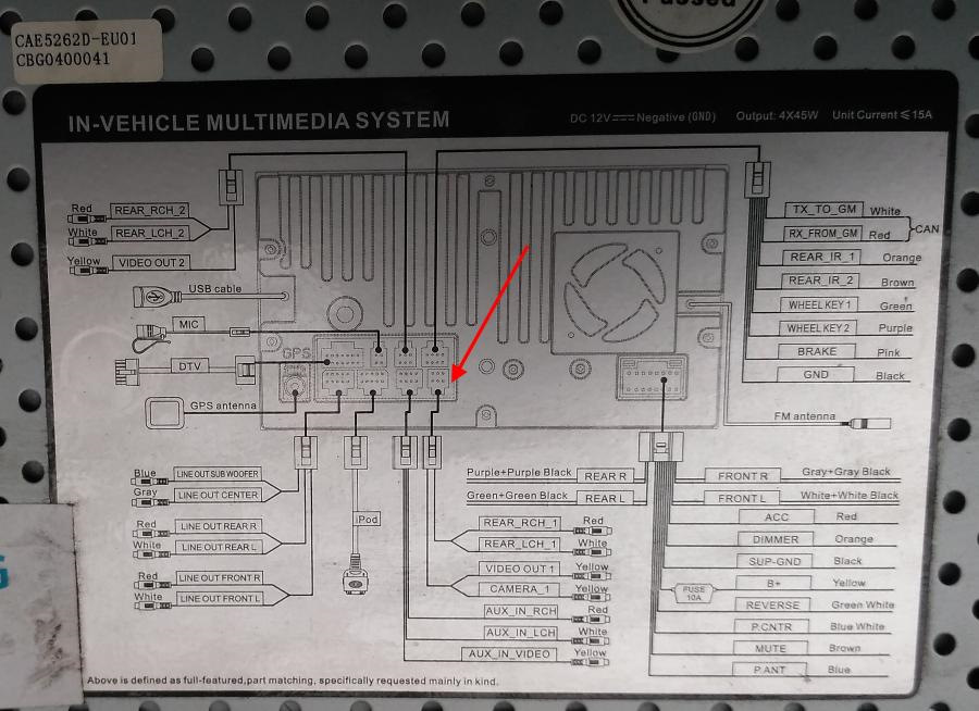 Car multimedia system схема подключения