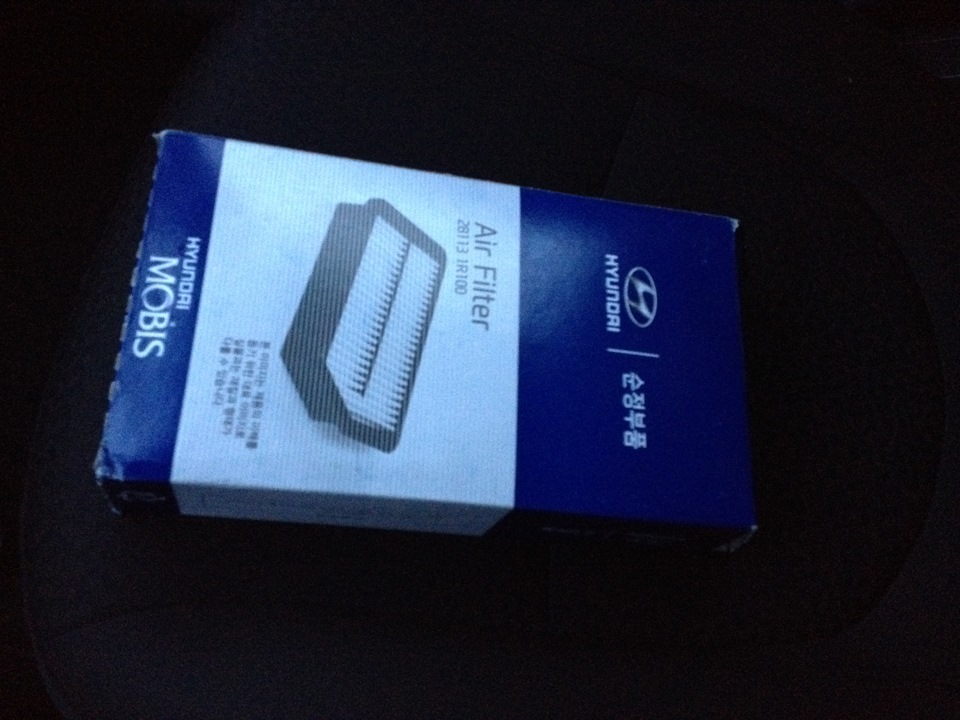 Воздушный фильтр — KIA Rio (3G), 1,6 л, 2012 года | расходники | DRIVE2