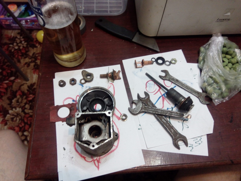 Замена "пятаков" стартера + его ревизия. — Toyota RAV4 (I), 2 л, 1996 ...