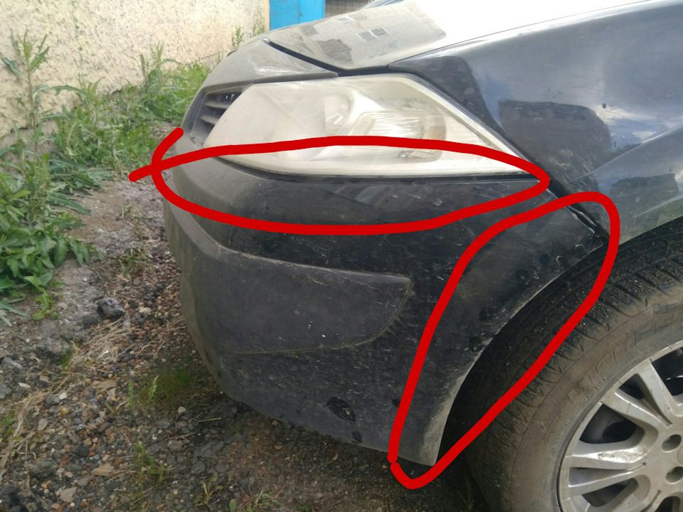 Ремонт бамперов — Renault Megane II, 1,6 л, 2008 года | кузовной ремонт ...