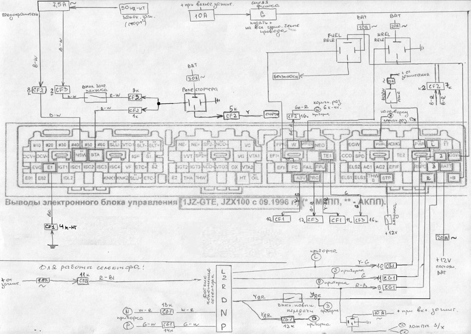 Схема подключения 2jz ge vvti на газель