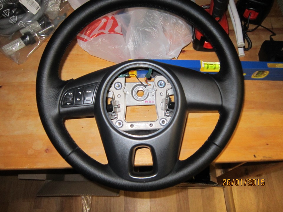 Обтяжка руля натуральной кожей KIA serato — DRIVE2