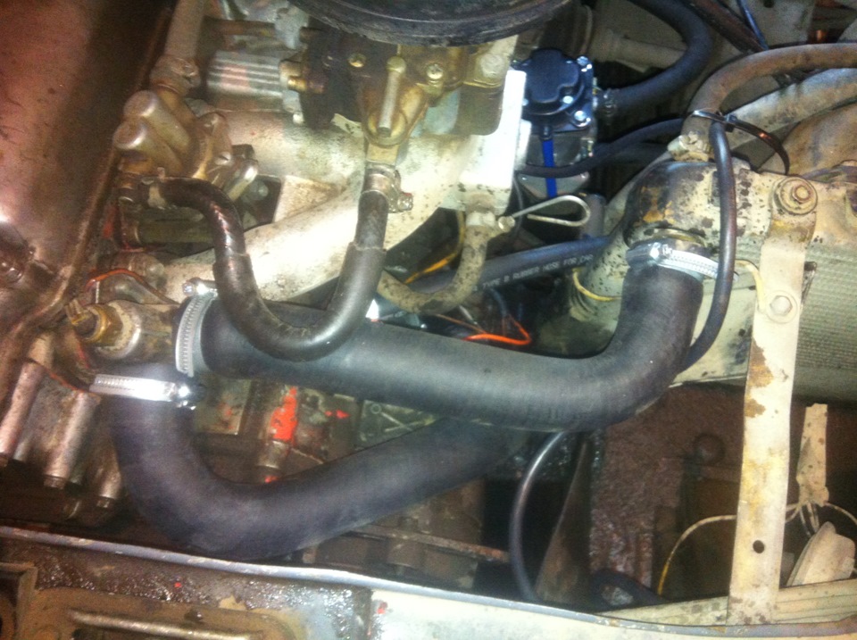 новые патрубки, термостат, и подогреватель тосола от 220В — Москвич ...