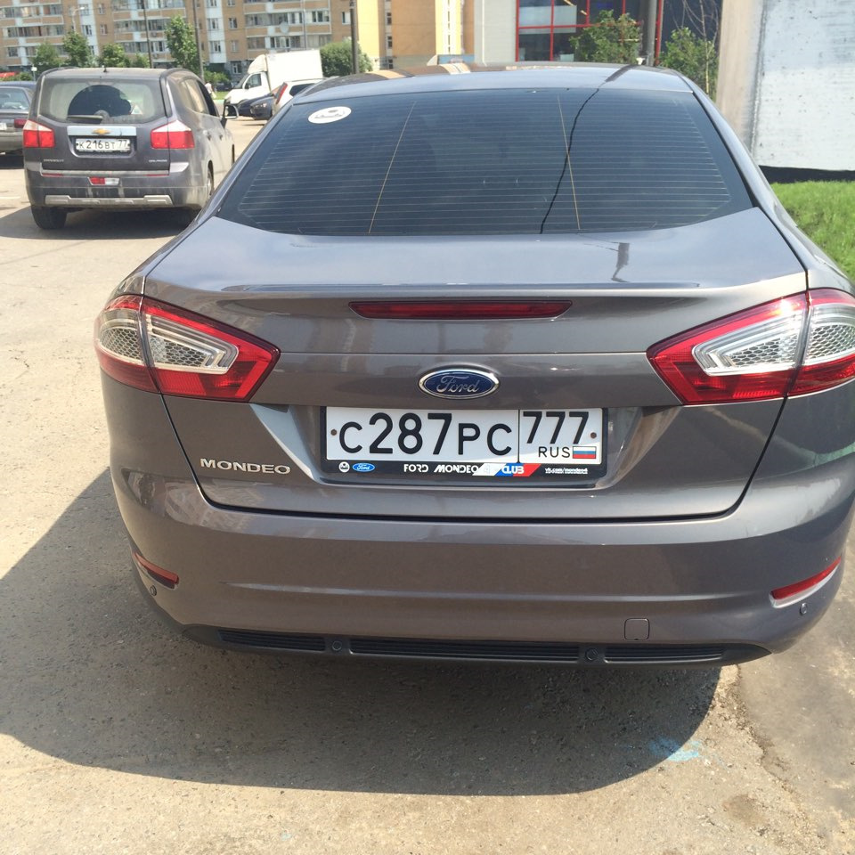 Установка клубных рамок. +10 лс)) — Ford Mondeo IV, 2,3 л, 2012 года ...