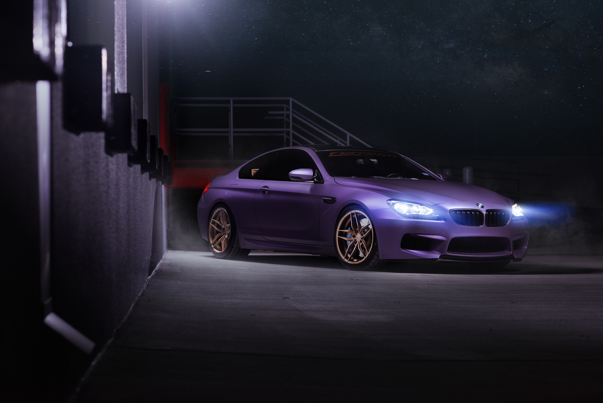 bmw m6 f13 фиолетовая