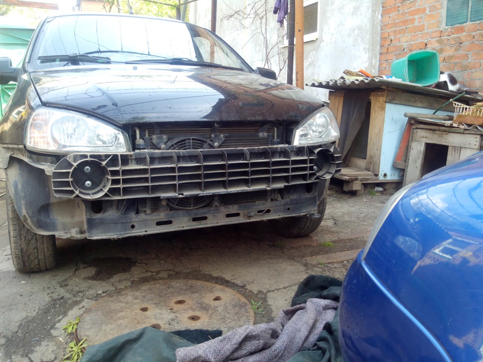 установка ПТФ — Lada Калина Универсал (1G), 1,6 л, 2012 года | своими ...