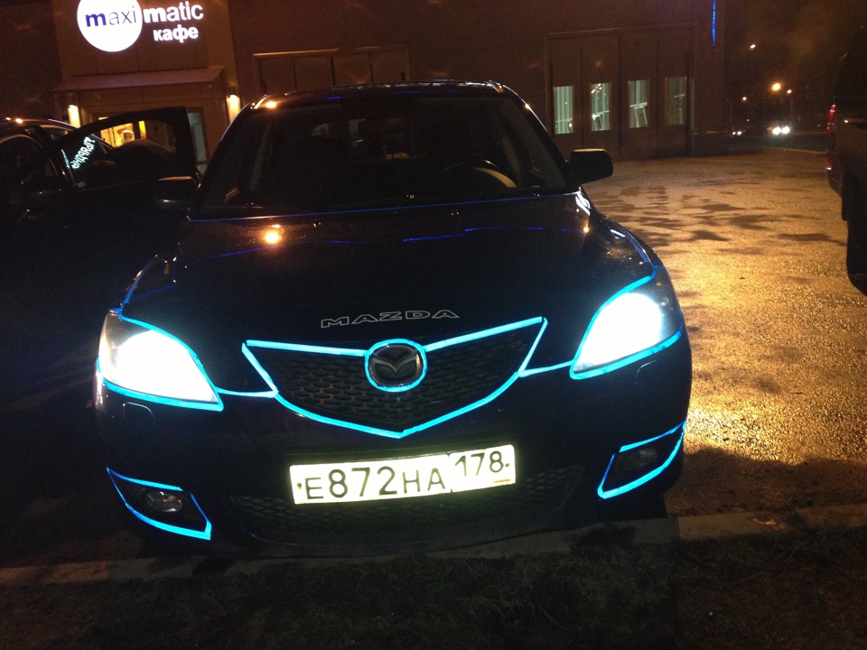 Светоотражающая пленка. Забавы ради))) — Mazda 3 (1G) BK, 1,6 л, 2004 ...
