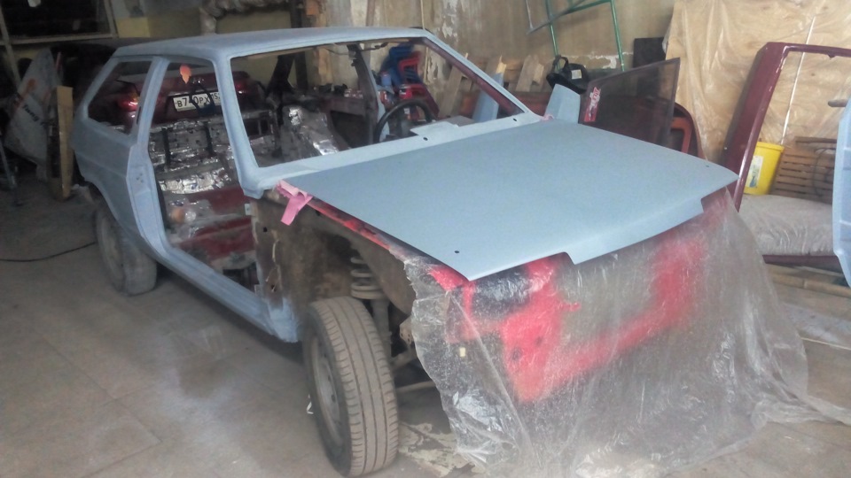 покраска машины в цвет (реклама) — Lada 2108, 1,5 л, 1996 года ...