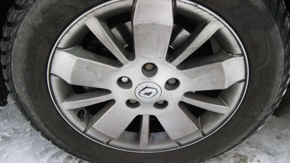 Колпачки на оригинальные диски — Renault Laguna II, 1,6 л, 2006 года ...