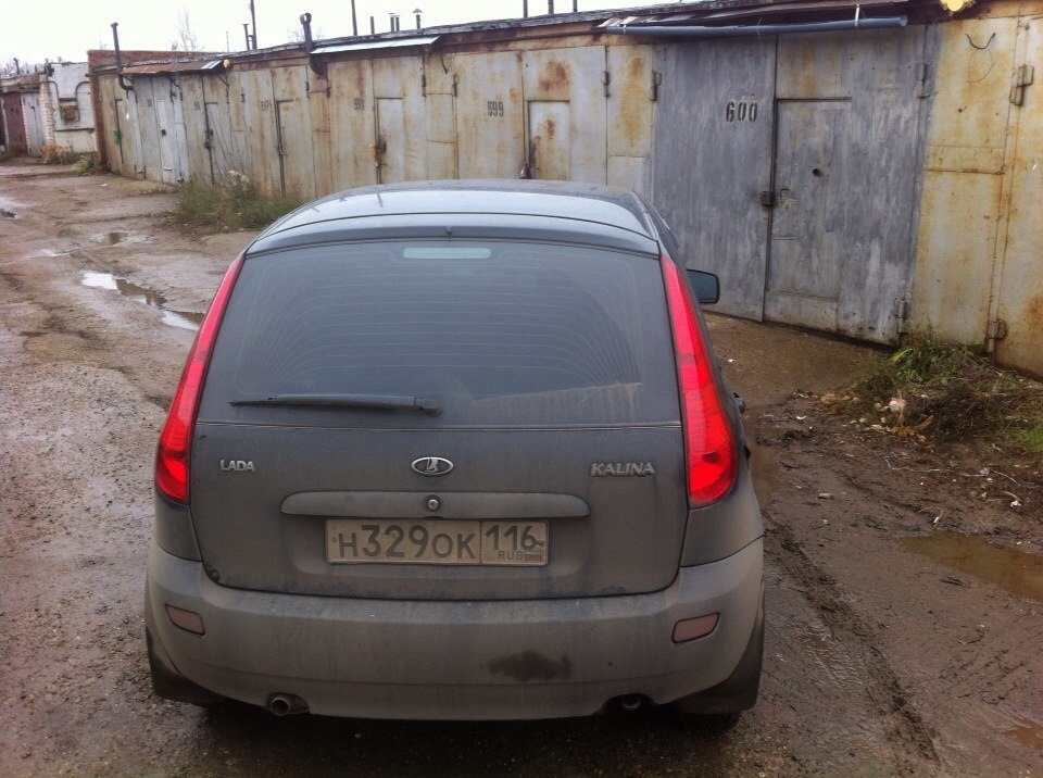 Наконец то затонировал заднюю оптику — Lada Калина Хэтчбек (1G), 1,6 л ...