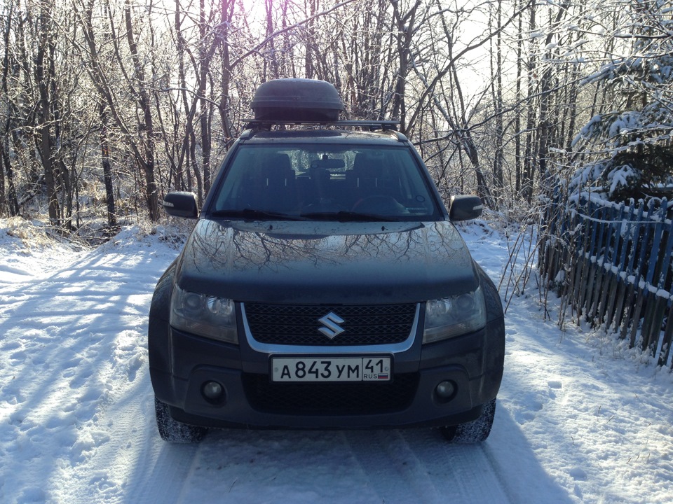 Багажные поперечины и аэробокс на крышу — Suzuki Grand Vitara (2G), 2,4 ...