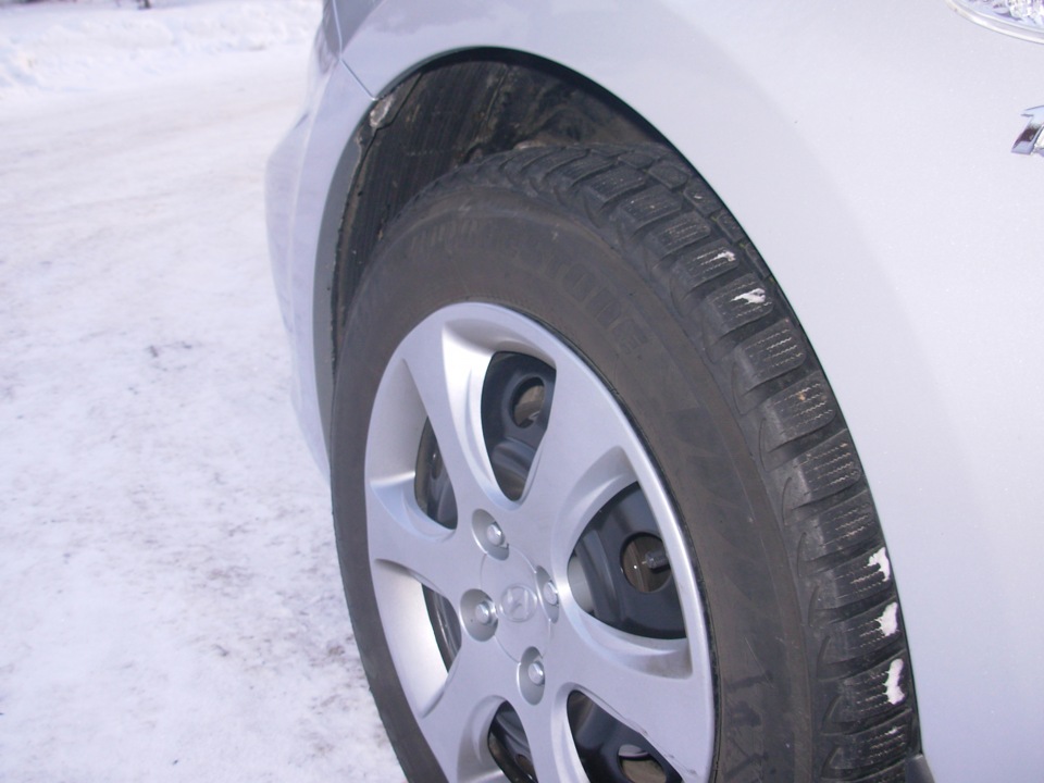 Зимние шины — Hyundai Accent (4G), 1,6 л, 2011 года | шины | DRIVE2