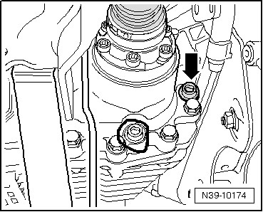 Пробки заднего редуктора — Volkswagen Passat Variant (B6)